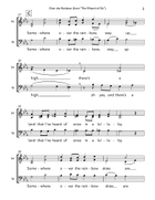 Over The Rainbow 3-Part scores gallery preview page 3