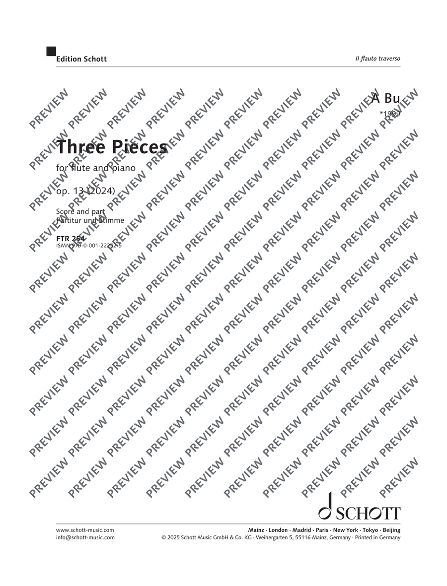 Three Pieces Flute Solo - Digital Sheet Music page 2