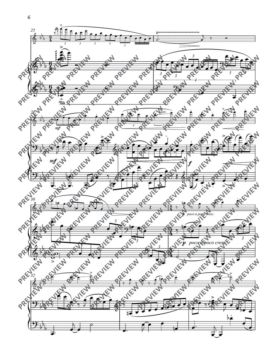 Three Pieces Flute Solo - Digital Sheet Music page 7