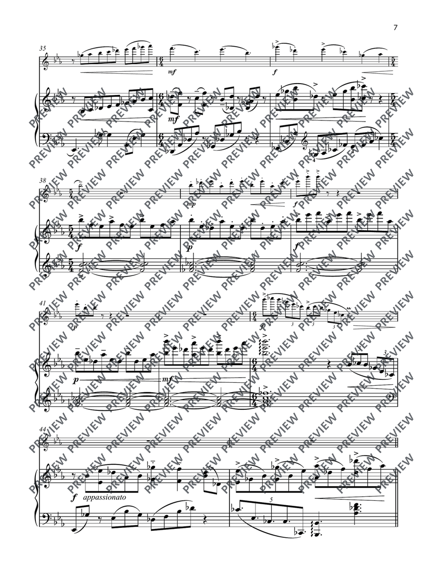 Three Pieces Flute Solo - Digital Sheet Music page 8