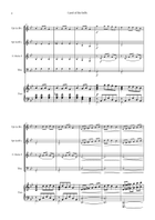 Carol Of The Bells | BRASS QUARTET and PIANO Brass Quartet scores gallery preview page 4