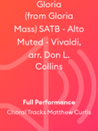 Gloria (from Gloria Mass) SATB - Alto Muted - Vivaldi, arr. Don L. Collins