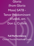 Gloria (from Gloria Mass) SATB - Tenor Predominant - Vivaldi, arr. Don L. Collins