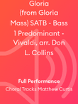 Gloria (from Gloria Mass) SATB - Bass 1 Predominant - Vivaldi, arr. Don L. Collins