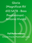 Gloria (Magnificat RV 610) SATB - Bass Predominant - Antonio Vivaldi