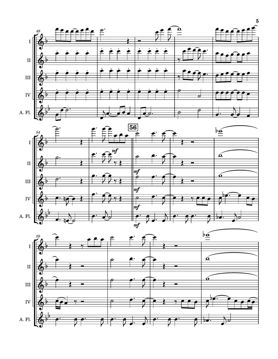 A Hard Day's Night Woodwind Quintet scores gallery preview page 6