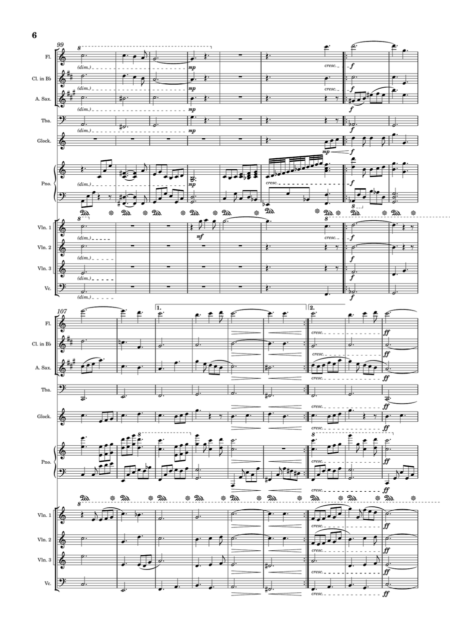 Oh Holy Night (for small band) Concert Band scores gallery preview page 6