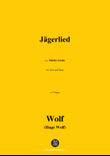 H. Wolf-Jagerlied,in F Major