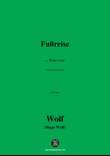 H. Wolf-Fußreise,in B Major