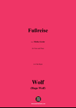 H. Wolf-Fußreise,in A flat Major