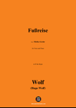 H. Wolf-Fußreise,in D flat Major
