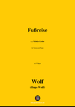 H. Wolf-Fußreise,in F Major