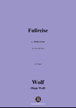 H. Wolf-Fußreise,in G Major