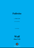 H. Wolf-Fußreise,in G flat Major