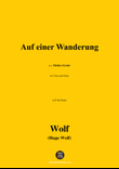 H. Wolf-Auf einer Wanderung,in B flat Major