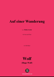 H. Wolf-Auf einer Wanderung,in A flat Major