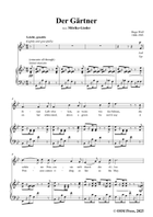 H. Wolf-Der Gartner,in B flat Major Piano, Vocal scores gallery preview page 3