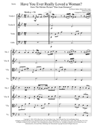Have You Ever Really Loved A Woman? String Quartet scores gallery preview page 3