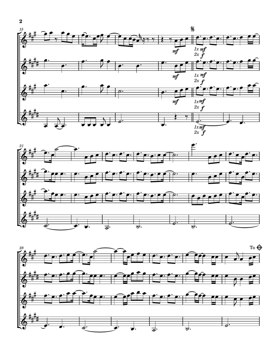 Testimony Saxophone Quartet - Digital Sheet Music page 3