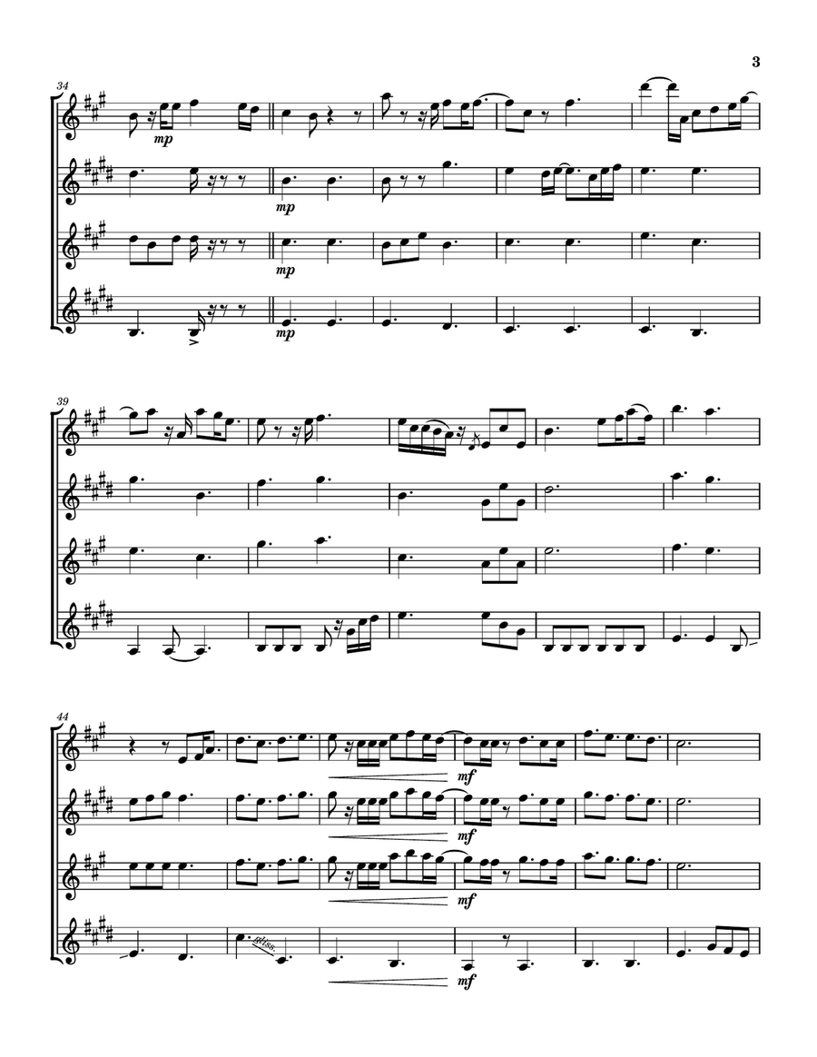 Testimony Saxophone Quartet - Digital Sheet Music page 4