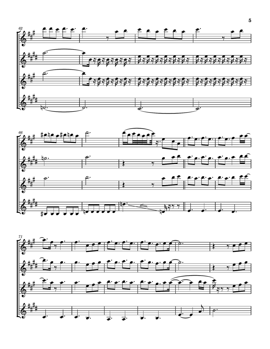 Testimony Saxophone Quartet - Digital Sheet Music page 6