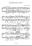 Intermezzo op. 117 Nr. 3