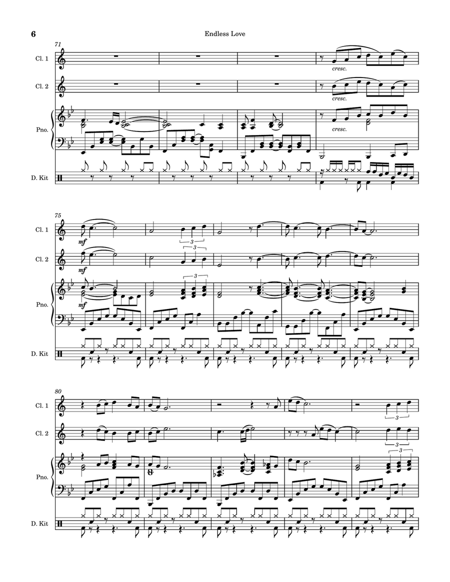 Endless Love by Diana Ross Clarinet Duet - Digital Sheet Music page 6