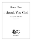 i thank You God