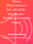 Gloria (Missa brevis in G K. 49) SATB - Alto Muted - Wolfgang Amadeus Mozart