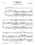 Cradle Song for Tuba or Bass Trombone and Piano Bass Trombone scores gallery preview page 4