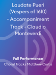 Laudate Pueri (Vespers of 1610) - Accompaniment Track - Claudio Monteverdi
