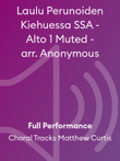 Laulu Perunoiden Kiehuessa SSA - Alto 1 Muted - arr. Anonymous