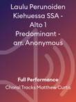 Laulu Perunoiden Kiehuessa SSA - Alto 1 Predominant - arr. Anonymous