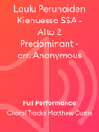 Laulu Perunoiden Kiehuessa SSA - Alto 2 Predominant - arr. Anonymous