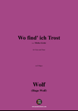 H. Wolf-Wo find ich Trost,in D Major