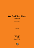 H. Wolf-Wo find ich Trost,in D flat Major