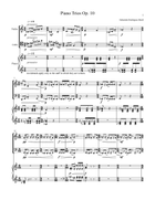 3 Piano Trios Op. 10 Piano Trio scores gallery preview page 5