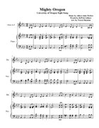 Mighty Oregon - for Horn in F with Piano Accompaniment Piano scores gallery preview page 3