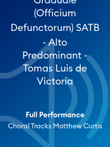 Graduale (Officium Defunctorum) SATB - Alto Predominant - Tomas Luis de Victoria