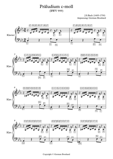 Präludium BWV 999
