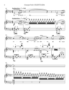 Verdi: Celeste Aida (transposed to G flat major) Piano, Vocal scores gallery preview page 4