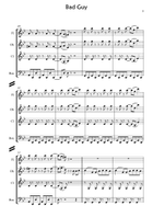 Bad Guy Woodwind Quartet scores gallery preview page 5