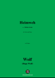 H. Wolf-Heimweh,in B Major