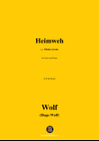 H. Wolf-Heimweh,in B flat Major