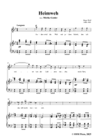 H. Wolf-Heimweh,in B flat Major Piano, Vocal scores gallery preview page 3