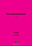 H. Wolf-Storchenbotschaft,in A Major