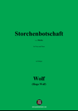 H. Wolf-Storchenbotschaft,in B Major