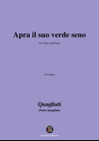 Quagliati-Apra il suo verde seno,in G Major