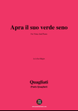 Quagliati-Apra il suo verde seno,in A flat Major