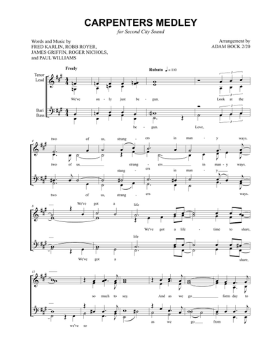 Medley: For All We Know with We've Only Just Begun